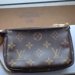 Louis Vuitton Monogram Brown Wristlet